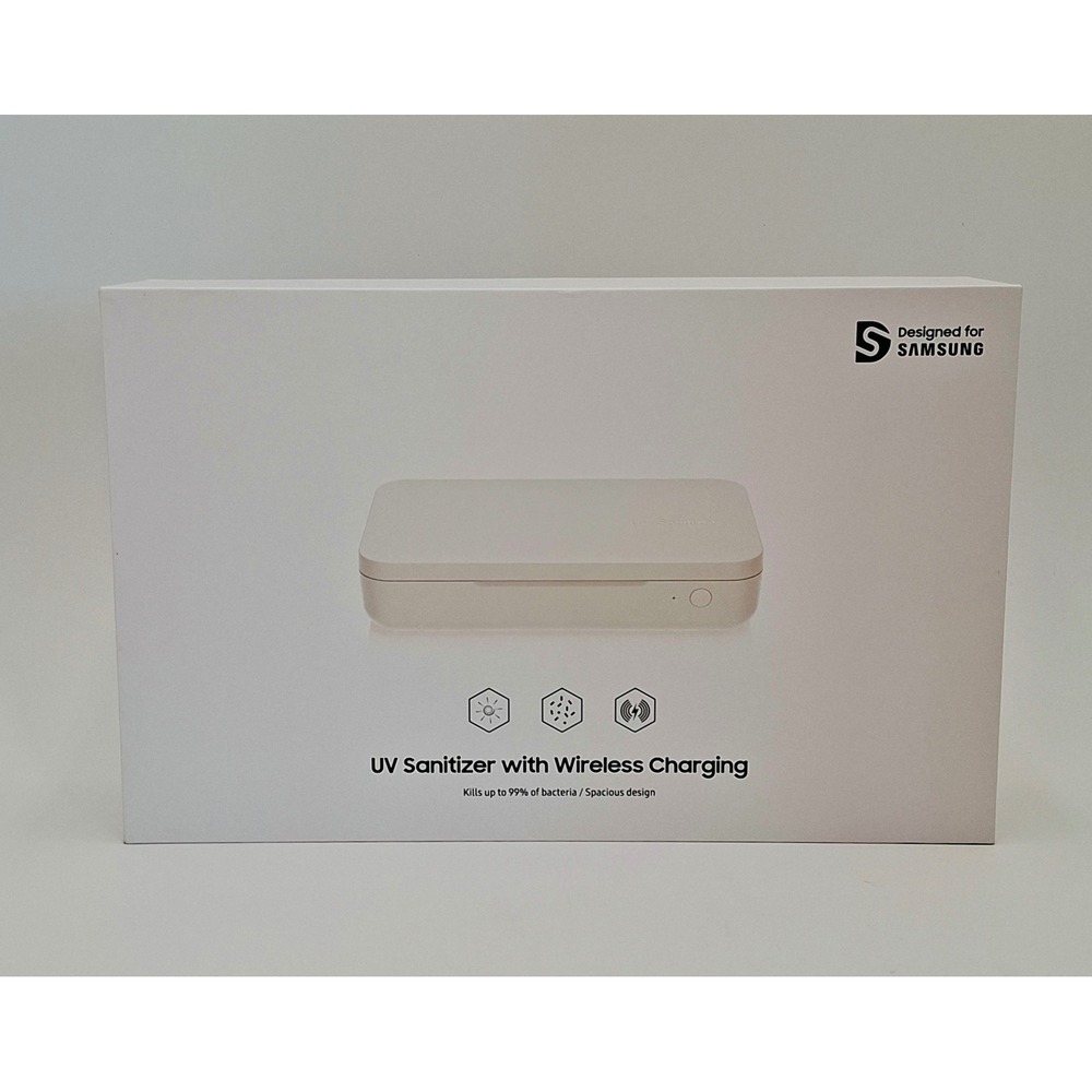Samsung UV Sanitizer Box with 10W Qi Wireless Charger UV-C Cleaner GPTOU020SACWU